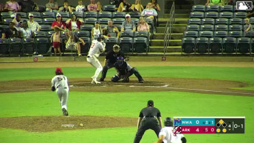 Hunter Fitz-Gerald doubles (36) on a sharp line drive to right fielder Alberto Rodriguez. Charlie Pagliarini scores.