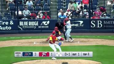 Kervin Pichardo homers (4) on a fly ball to left field.