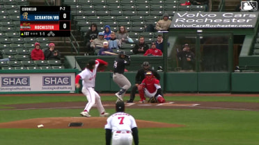 Jasson Domínguez homers (1) on a fly ball to right field.