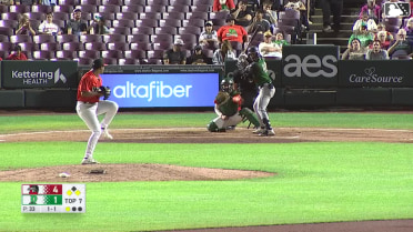 Jose Meza singles on a ground ball to left fielder Jacob Friend. Jaron Elkins scores. Eduardo Guerrero to 2nd.