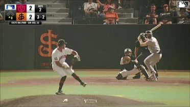 Carson Kerce homers (2) on a line drive to left field.