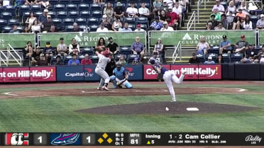 Cam Collier singles on a ground ball to center fielder Cam Cannarella. Carlos Jorge scores. Leo Balcazar scores. Jay Allen II to 3rd.