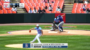 John Bay homers (12) on a fly ball to center field.
