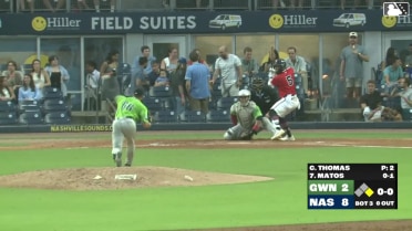 Luis Matos homers (3) on a fly ball to left field. Brock Wilken scores.