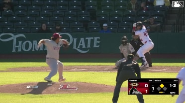 Jose Meza singles on a ground ball to right fielder Josiah Ragsdale. Eduardo Quintero scores.