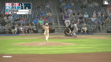 Luis Peña's first Double-A home run