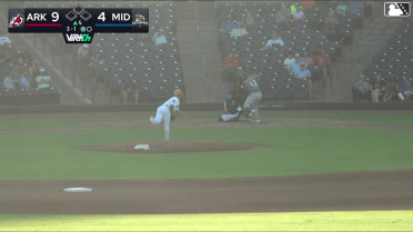 Josh Hood homers (9) on a fly ball to left center field.