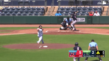 Andrew Pintar reaches on a fielder's choice, fielded by shortstop Jim Jarvis. Ethan O'Donnell scores. Jared Serna to 3rd. Esteury Ruiz to 2nd. Fielding error by shortstop Jim Jarvis.