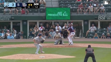 Carter Kieboom homers (6) on a fly ball to left field. Steward Berroa scores. Robert Moore scores.
