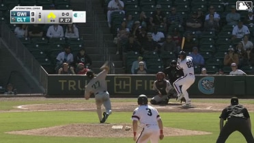 Korey Lee singles on a sharp line drive to center fielder DaShawn Keirsey Jr. Rikuu Nishida scores. Oliver Dunn to 3rd. LaMonte Wade Jr. to 2nd.