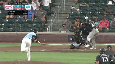 Jack Winkler singles on a line drive to center fielder Bryce Johnson. Johnathan Rodríguez scores. Joey Meneses to 3rd. Jared Dickey to 2nd.