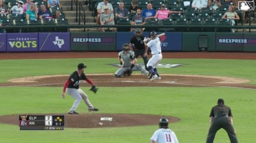 Logan Gillaspie In play, run(s) to Cody Freeman