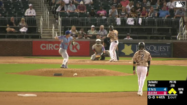 Jeral Perez doubles (10) on a sharp line drive to left fielder Andy Garriola. Anthony DePino scores. Samuel Zavala scores. Colby Shelton to 3rd.