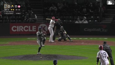 Carter Cunningham singles on a ground ball to right fielder Randy De Jesus. Brennan Orf scores.