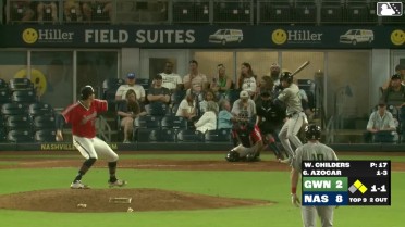 José Azócar singles on a line drive to right fielder Akil Baddoo. Brewer Hicklen scores. Aaron Schunk to 3rd.