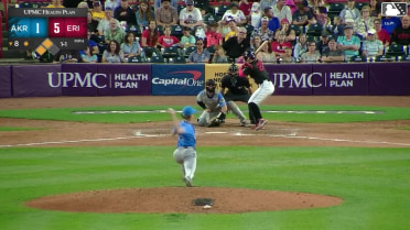 Max Burt singles on a ground ball to center fielder Jaison Chourio. Justice Bigbie scores. Andrew Jenkins scores.