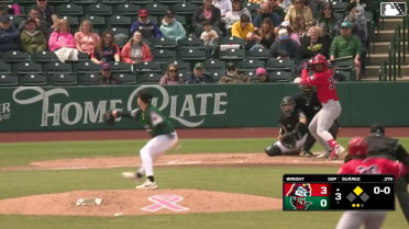 Cade McGee doubles (6) on a line drive to left fielder Samuel Munoz. Rainiel Rodriguez scores. Jalin Flores scores.