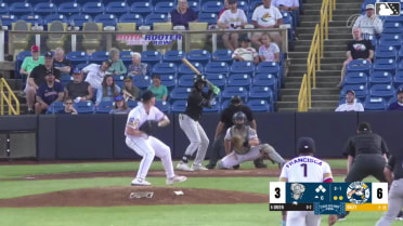Rodney Green Jr. reaches on a fielding error by second baseman Tommy Hawke. Pedro Pineda scores. Gunner Gouldsmith to 3rd. Logan Sauve to 2nd.