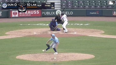 Angel De Los Santos homers (2) on a line drive to left center field.