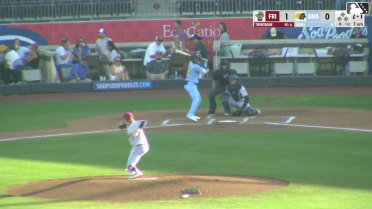 Anderdson Rojas homers (1) on a fly ball to left field.
