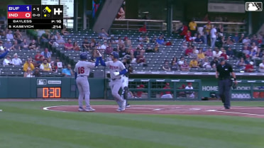RJ Schreck lofts a 402-ft three-run homer
