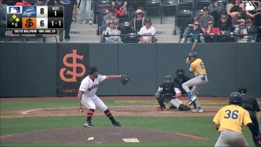 Fernando Vasquez In play, run(s) to Jose D. Hernandez