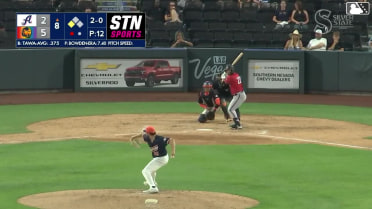 Tim Tawa homers (1) on a fly ball to center field. Luis Urías scores.