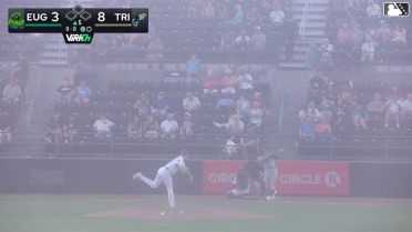 Dakota Jordan homers (9) on a fly ball to left center field.