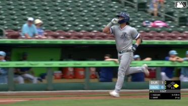Dominic Keegan clubs his first Triple-A homer