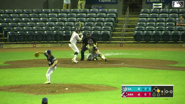 Hunter Fitz-Gerald homers (16) on a fly ball to center field. Charlie Pagliarini scores.