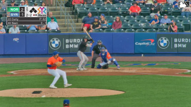 Michael Siani homers (1) on a fly ball to right field.