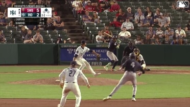 Oswaldo Cabrera singles on a line drive to center fielder Dominic Fletcher. Duke Ellis scores.