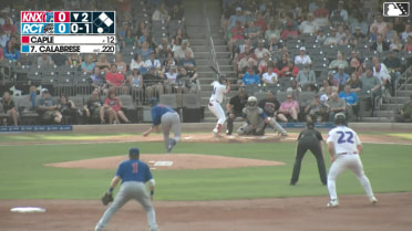 David Calabrese grounds into a double play, second baseman Ed Howard to shortstop Karson Simas to first baseman Ethan Hearn. Caleb Bartolero out at 2nd. David Calabrese out at 1st.
