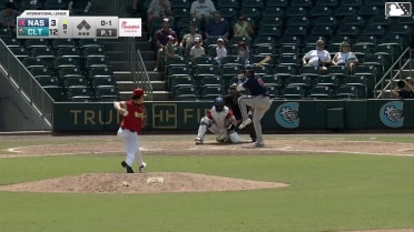 Freddy Zamora homers (3) on a fly ball to left center field.