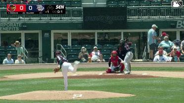 Christian Franklin homers (4) on a line drive to left center field.