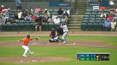 Jake Gelof out on a sacrifice fly to center fielder Jared Sundstrom. Elijah Hainline scores.