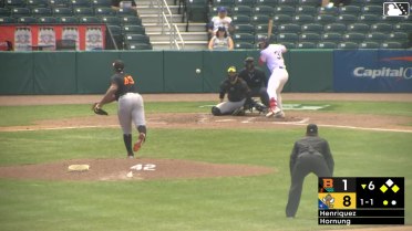 Jean Henriquez In play, run(s) to Jackson Hornung