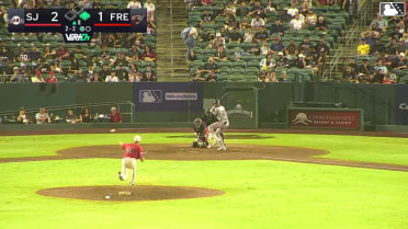 Andy Polanco strikes out swinging, catcher Daniel Jackson. Josuar Gonzalez out at 2nd. Andy Polanco out on batter interference.