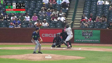 Yordany De Los Santos homers (7) on a fly ball to left center field.