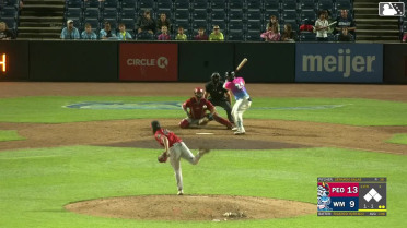 Ricardo Hurtado homers (9) on a fly ball to left field.