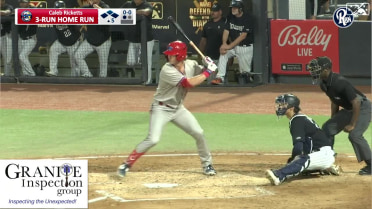 Caleb Ricketts hits a three-run home run 