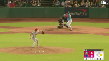 Leandro Cedeño triples (1) on a fly ball to right fielder Gavin Conticello. Romeo Sanabria scores.