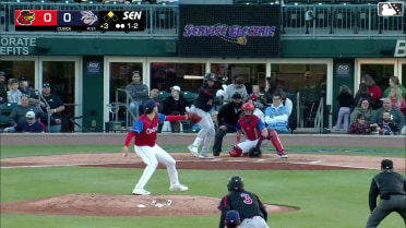 Abimelec Ortiz singles on a sharp line drive to right fielder Óscar Mercado. Dylan Crews scores.