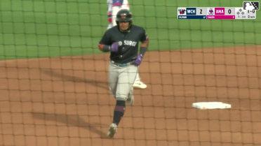 Ricardo Olivar homers (8) on a fly ball to left field.