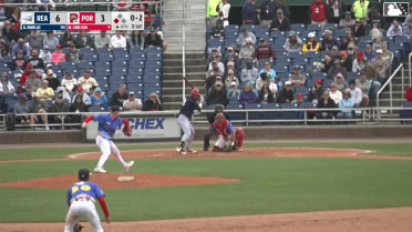 Alex Binelas singles on a line drive to center fielder Nelly Taylor. Aroon Escobar scores.