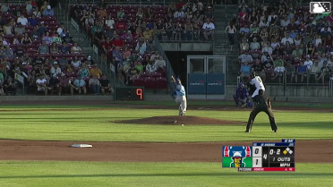 Danny De Andrade singles on a sharp line drive to center fielder Kane Kepley. Enrique Jimenez scores.