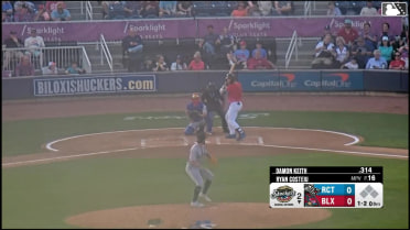 Damon Keith homers (2) on a fly ball to center field.