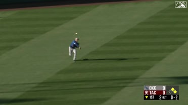 Michael Busch nails runner at the plate from left