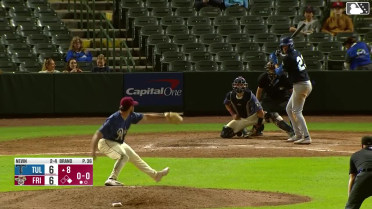 Kyle Nevin singles on a ground ball to right fielder Keith Jones II. Kole Myers scores. Josue De Paula to 2nd.