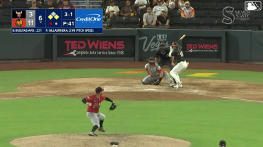 Brayan Buelvas homers (7) on a fly ball to center field. Joey Meneses scores. Michael Stefanic scores.